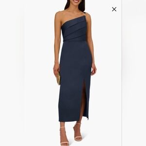 Women's Satin Crepe One-Shoulder Gown